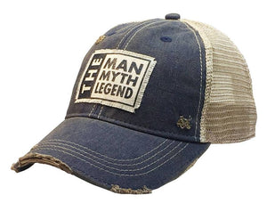 The Man The Myth The Legend Distressed Trucker Cap